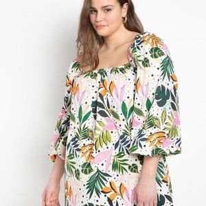 ELOQUII Dress Full Mini Floral Colorful Dress sz. 18/20